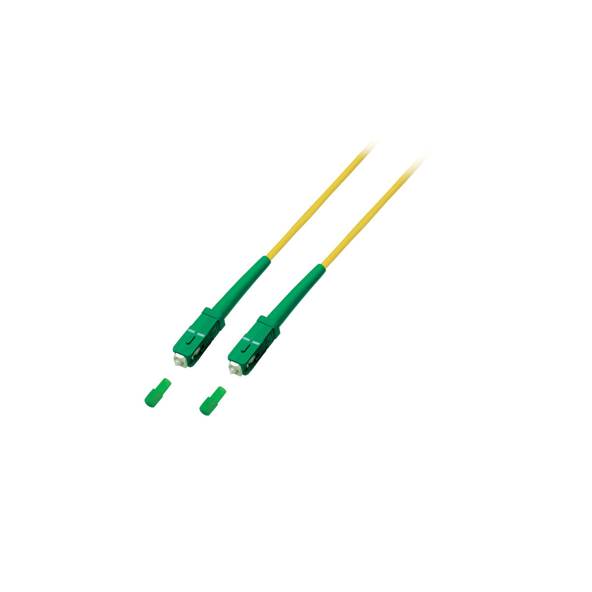 COMMUNIK Glasfaserkabel, SC/APC Simplex / 15 m Kabel SC/APC, Jumper -
