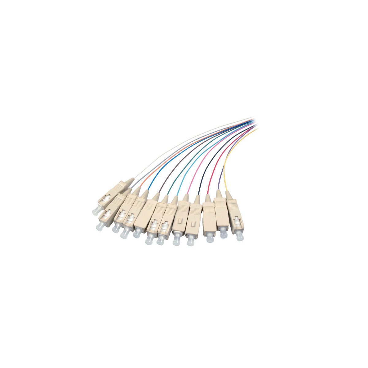 COMMUNIK Kabel Pigtails m SC / Faserpigtails, Glasfaserkabel, 2