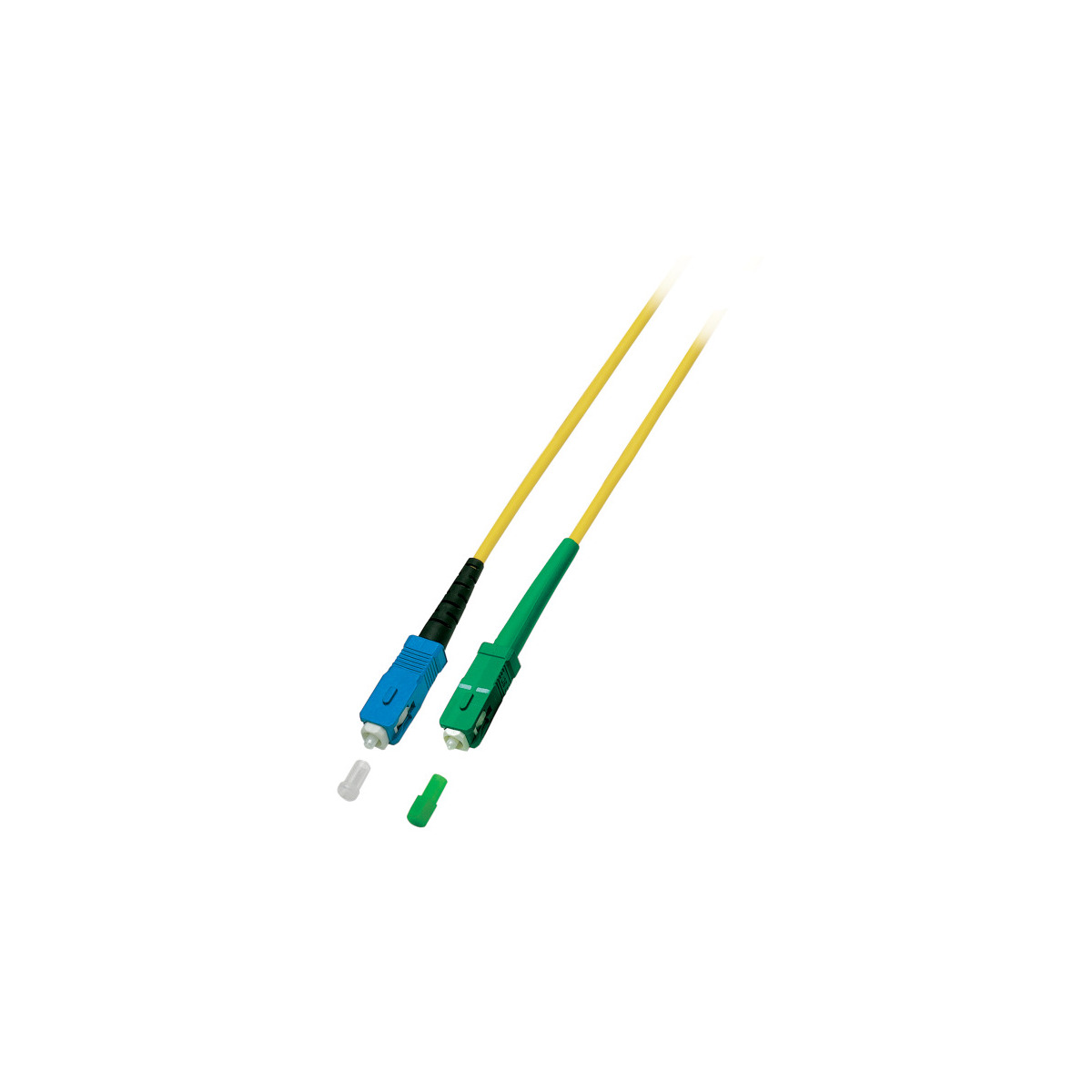 COMMUNIK Kabel Simplex Jumper m SC - SC/APC, Glasfaserkabel, 5 