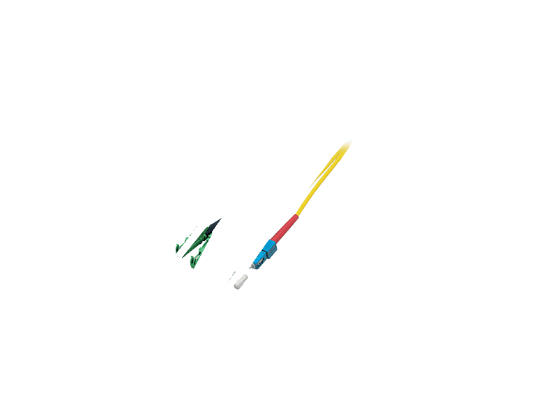 2 SC / Glasfaserkabel, m E2000/APC, Duplex - Jumper Kabel COMMUNIK