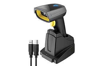 INATECK Barcode Scanner 2D Bluetooth, Wireless QR Code Scanner mit Ladestation, BCST-52 Barcode Scanner