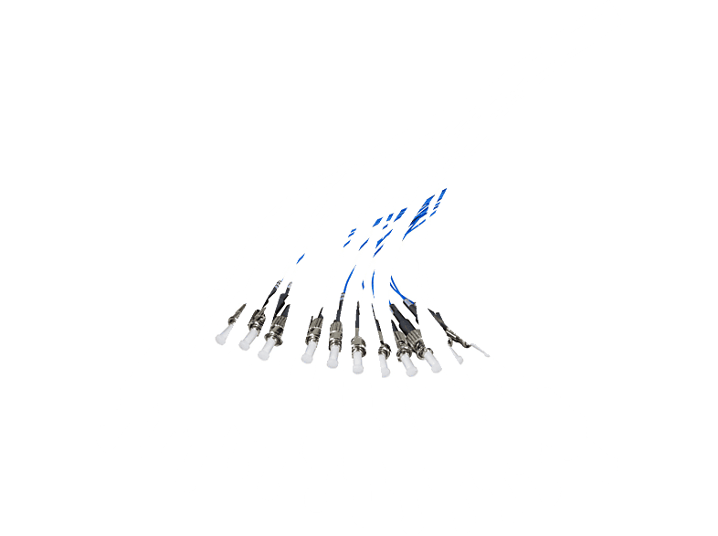 COMMUNIK Kabel Pigtails / ST Faserpigtail, Glasfaserkabel, 2 m