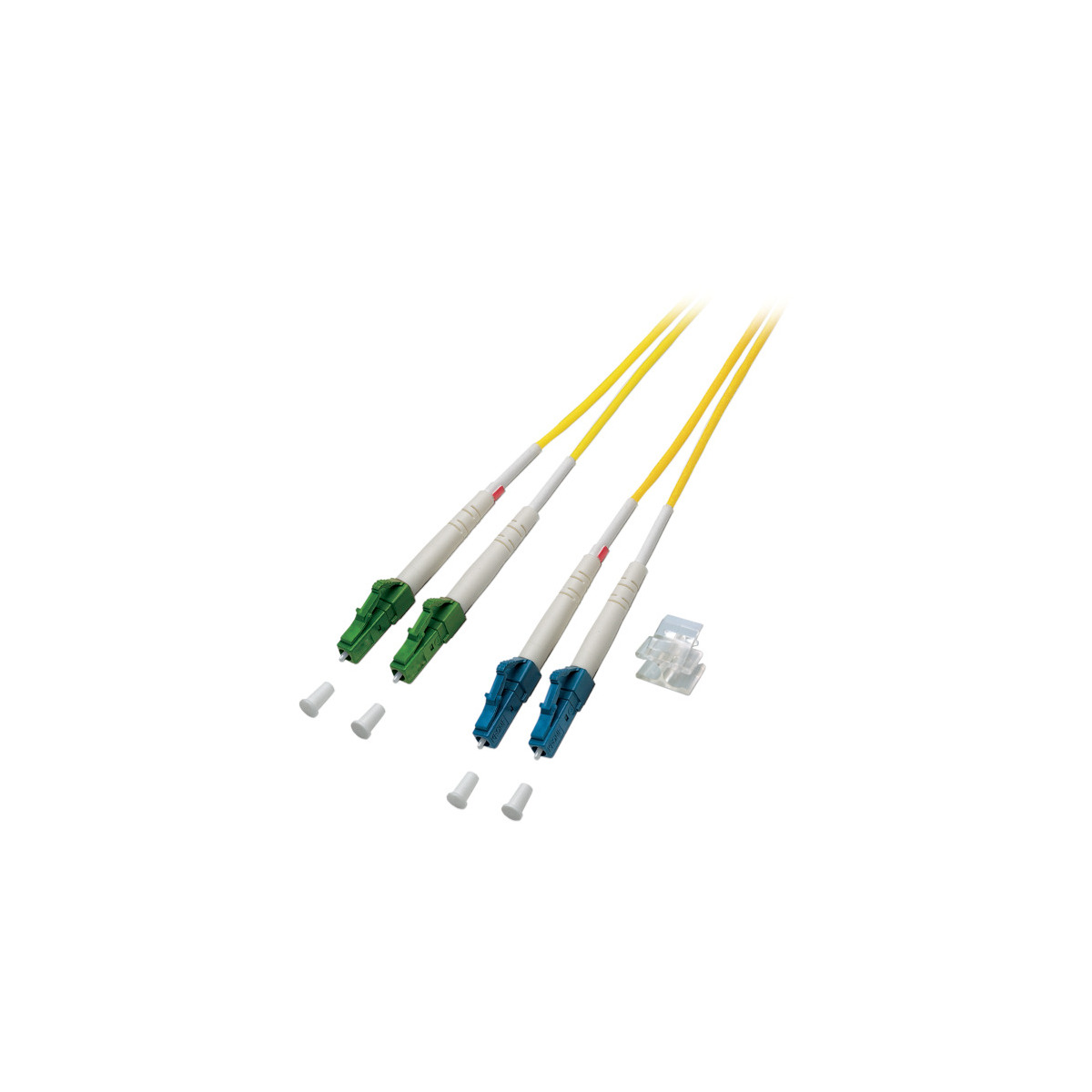 COMMUNIK Kabel Duplex 0,5 m Jumper - LC/APC, LC Glasfaserkabel, 