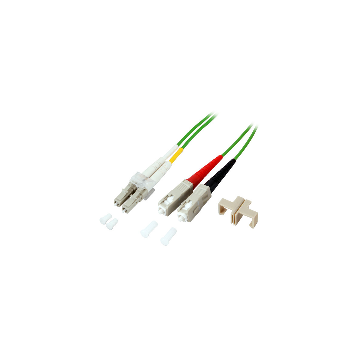 LC Kabel Duplex m 2 - SC, / Jumper COMMUNIK Glasfaserkabel,