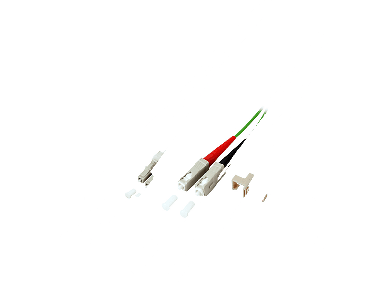 COMMUNIK Kabel Duplex Jumper / LC - SC, Glasfaserkabel, 2 m | Patchkabel