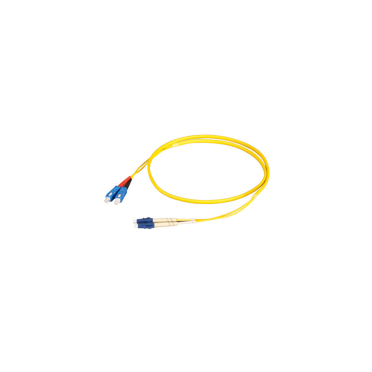 m Flachjumper Kabel - / Glasfaserkabel, Duplex LC COMMUNIK 0,5 SC,