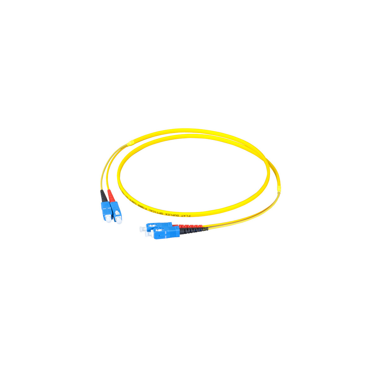 SC Duplex - Kabel m Flachjumper SC, 2 / Glasfaserkabel, COMMUNIK