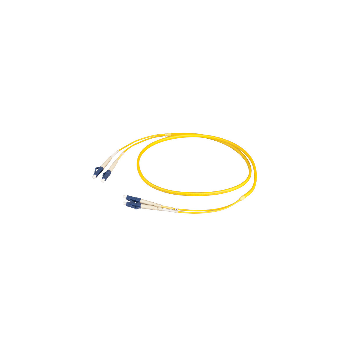 COMMUNIK Kabel Duplex Flachjumper / m - LC Glasfaserkabel, LC, 0,5