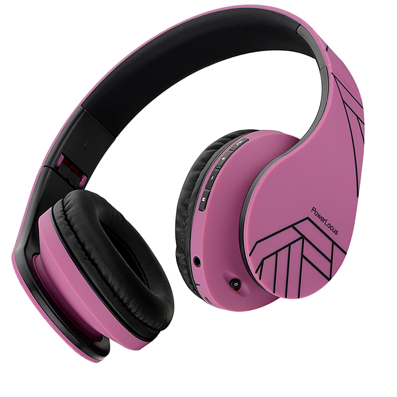 POWERLOCUS P2, Bluetooth Kopfhörer Over-ear Lila/Schwarz