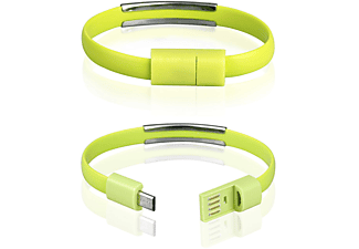 COFI Micro USB Stylisch Armband, Ladekabel, Grün