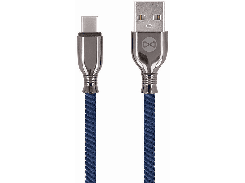 Anti Typ USB Bruch C Tornado 3A Ladekabel, geflochten, FOREVER Blau
