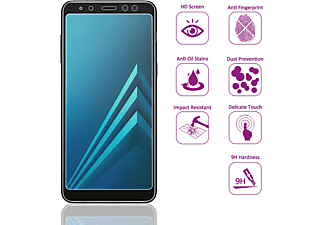 NALIA (2-Pack) Schutzglas Displayschutz(für Samsung Galaxy A8 Plus (2018))