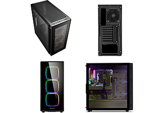 SEDATECH Advanced Gaming PC, Win 10, Windows 10 Home 64 bit DE, PC-Desktop , 32 GB RAM , 3000 GB  HDD , 1000 GB  SSD , Nvidia Geforce GTX 1050Ti 4Gb , 2 GB 