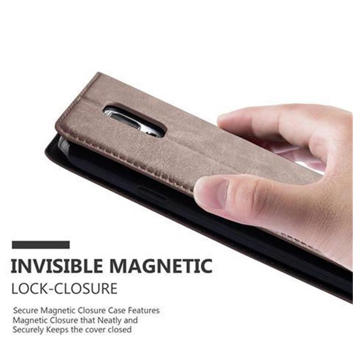 / Hülle NEO, CADORABO Samsung, BRAUN KAFFEE Invisible Magnet, Galaxy Book S5 S5 Bookcover,