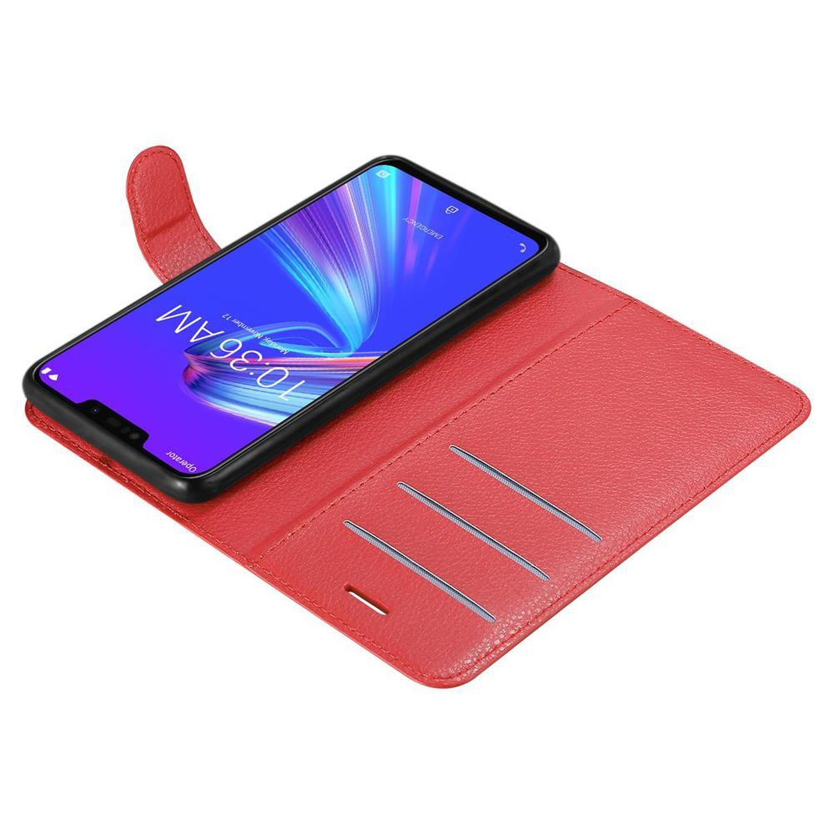 Standfunktion, KARMIN Asus, CADORABO ROT Bookcover, MAX ZenFone Hülle Book M2,