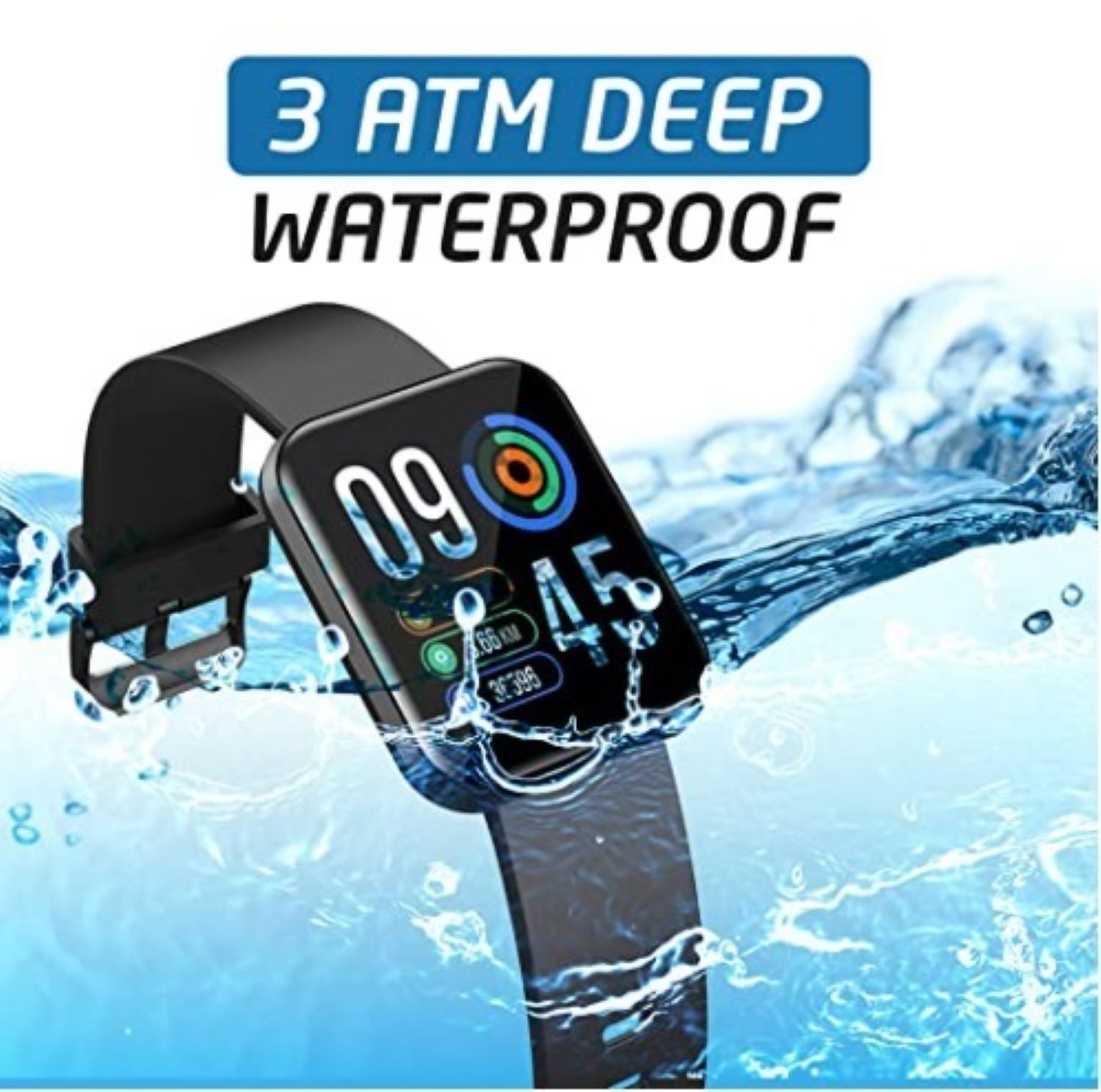 schwarz Smartwatch Pro Silikon, LENOVO E1