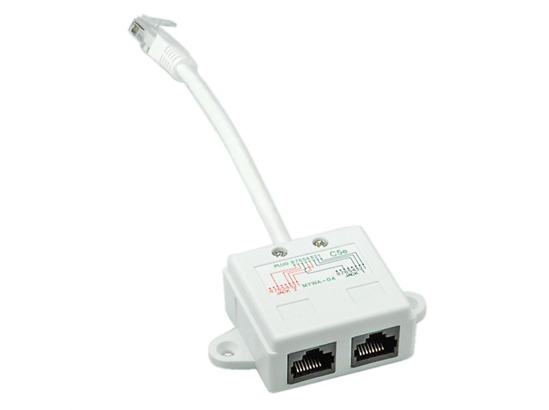 VALUE T-Adapter Kat.5e (Class D), UTP Netzwerkadapter