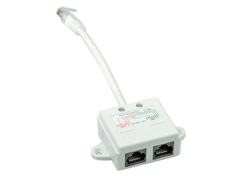 VALUE T-Adapter Kat.5e (Class D), UTP Netzwerkadapter | MediaMarkt