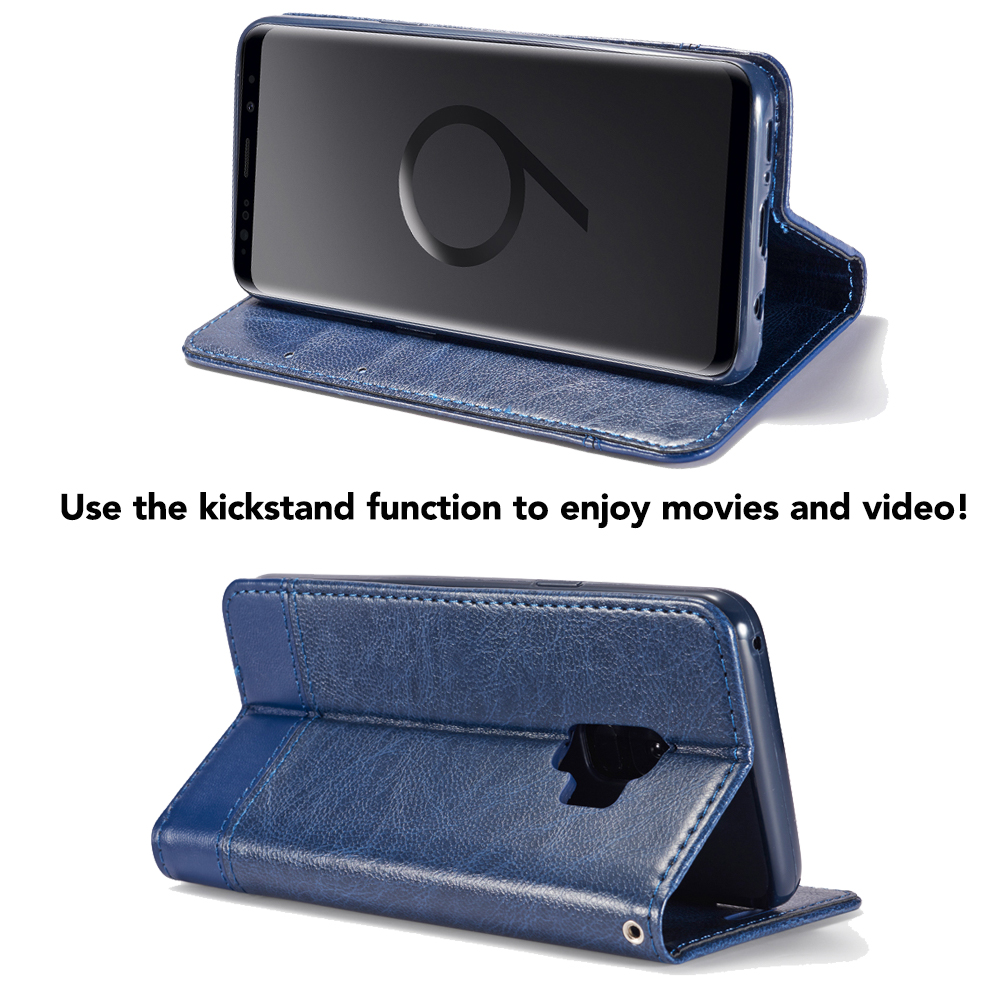 Blau Cover, Samsung, Case mit Klapphülle S9 Magnetverschluss, Plus, NALIA Flip Galaxy Flip