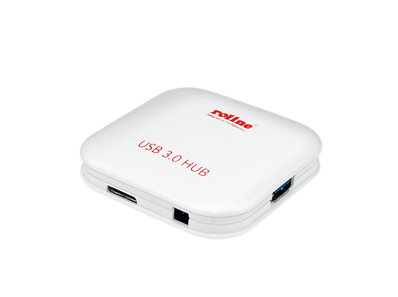 ROLINE USB 3.2 Gen 1 Notebook Mini Hub 4fach, USB Hub, grau | USB Hubs