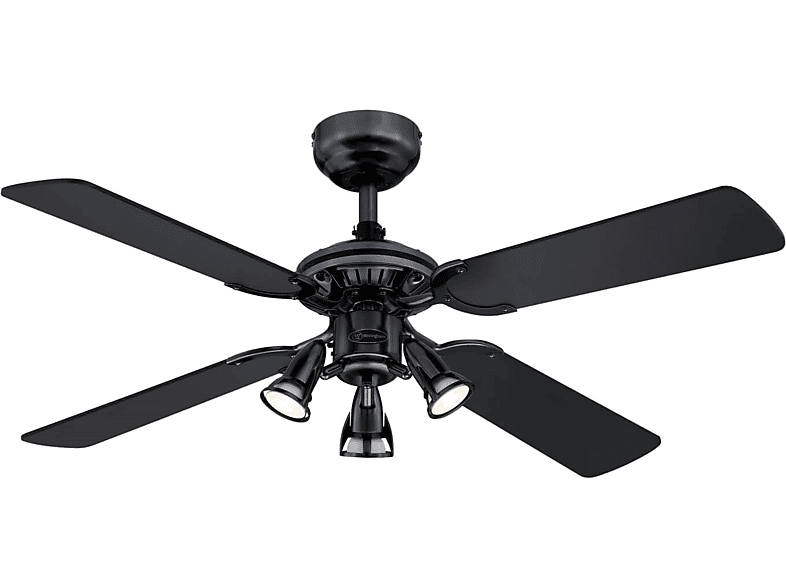 WESTINGHOUSE Euro Schwarz Watt) Deckenventilator Princess (43