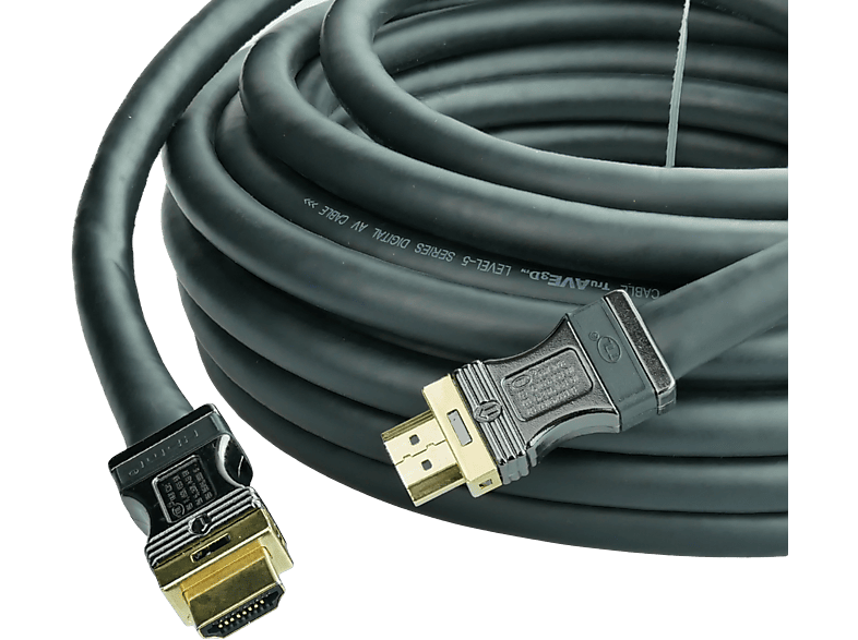 2K HDMI 4K SLAC Long Kabel HDMI Ethernet 10,0m UltraFlex AIXONTEC Distance