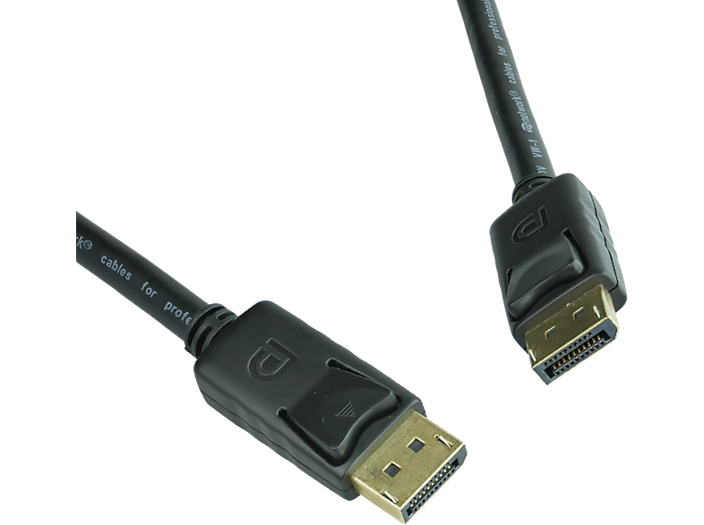 AIXONTEC 3,0m DP Kabel 4K UHD Full HD DisplayPort Kabel, Schwarz | Displayport Kabel