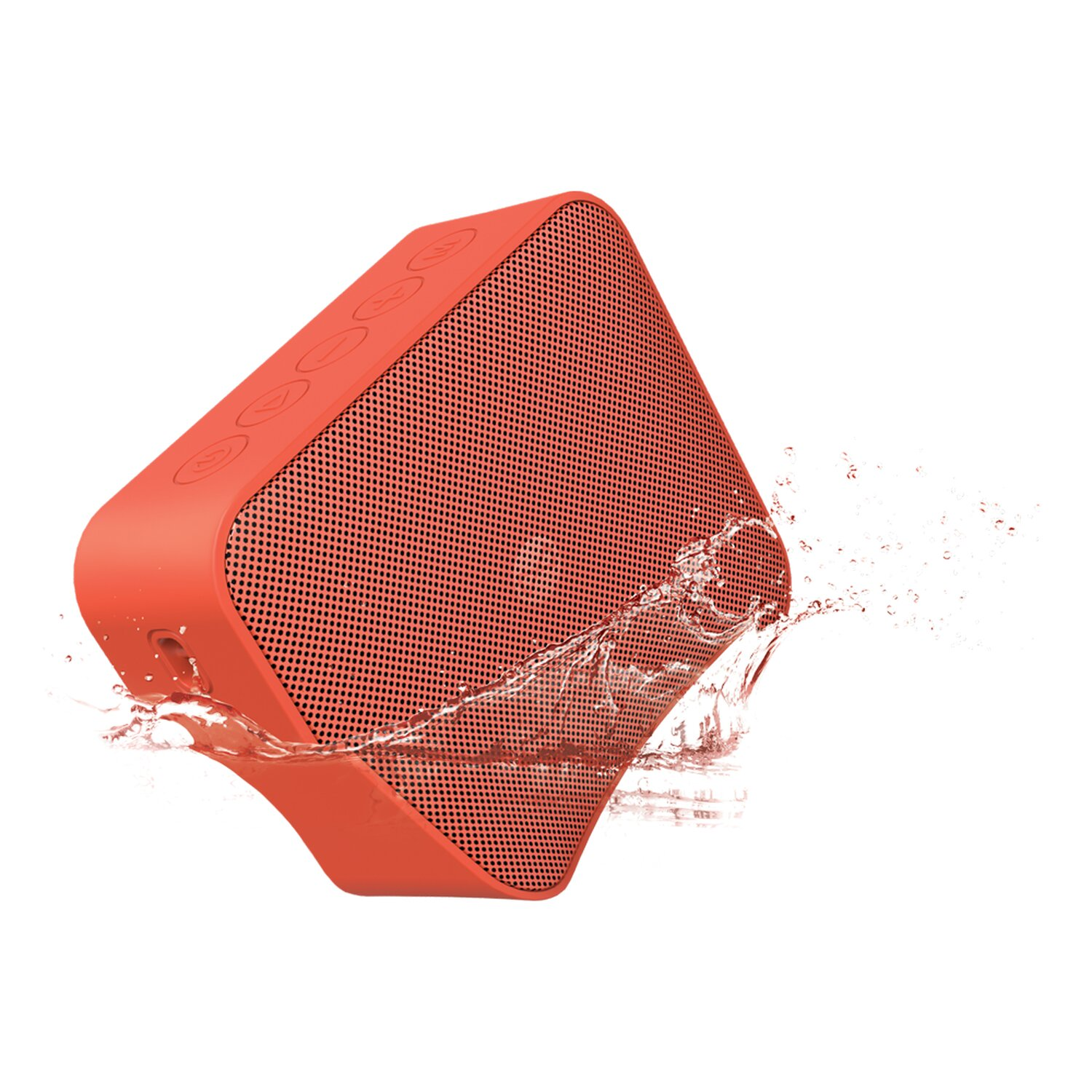 FOREVER BS-800 BLIX Lautsprecher, Wasserfest Rot, Bluetooth