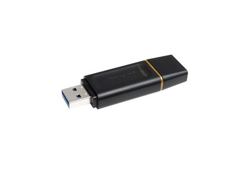 Memoria USB 128 GB - Data Traveler Exodia KINGSTON, Negro y Amarillo