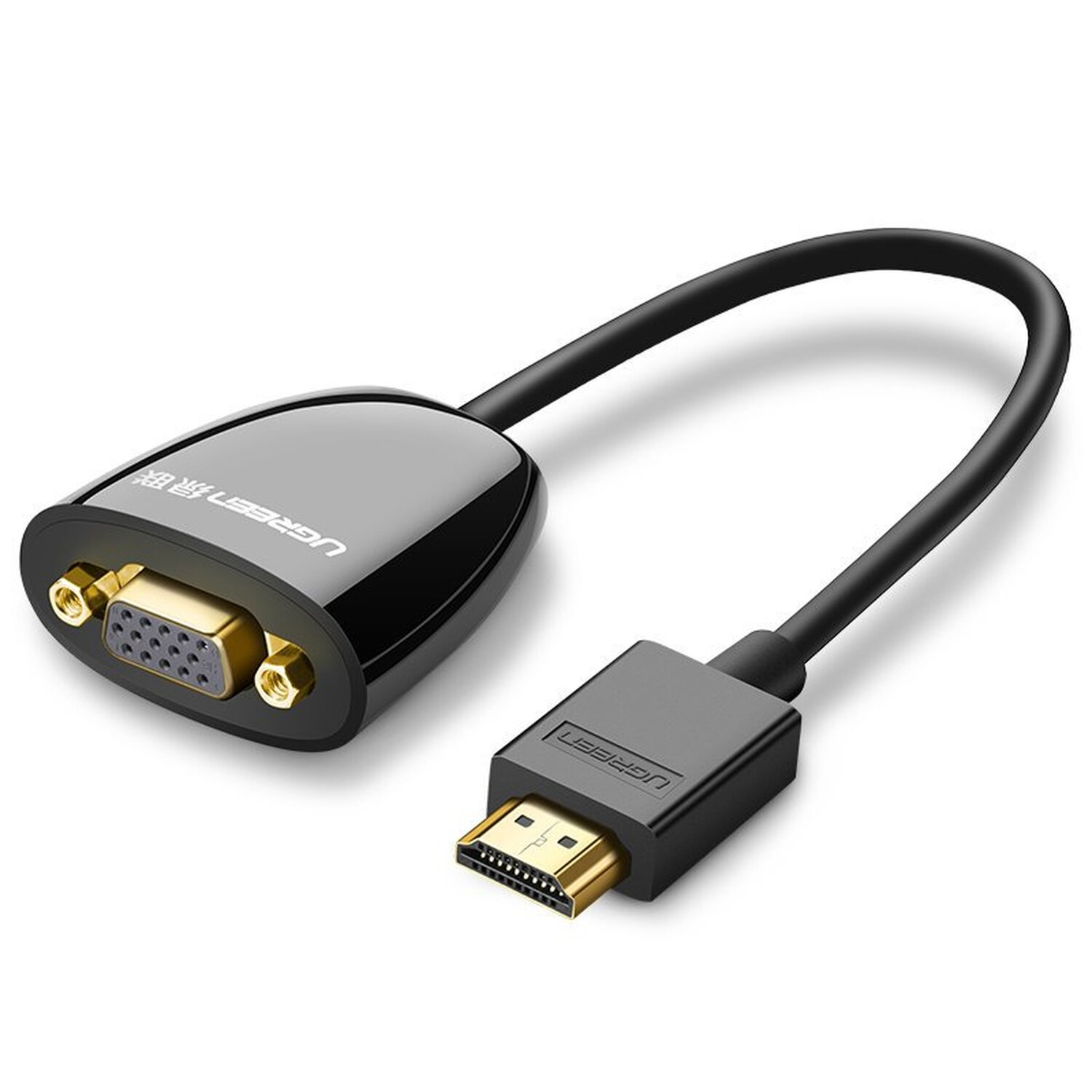 - HDMI UGREEN Adapter Schwarz Kabel, VGA HDMI