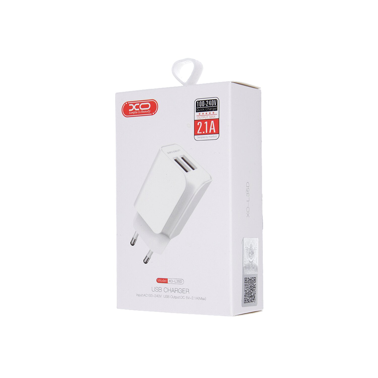 Universal, COFI Dual Netzteil USB Ladegerät Weiß
