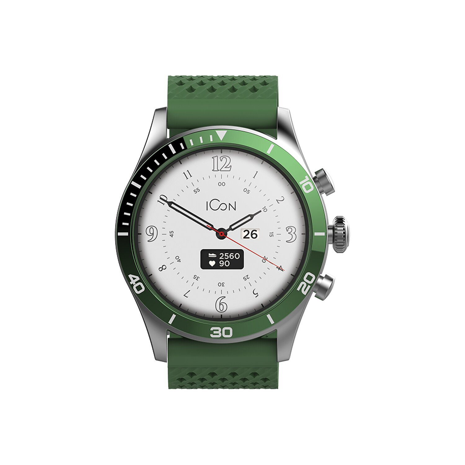 FOREVER AMOLED Smartwatch Kunststoff, Grün