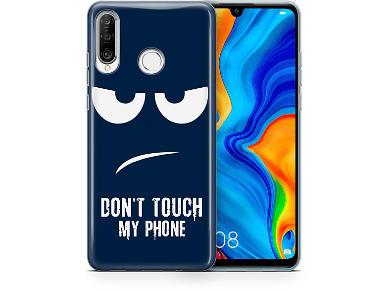 KÖNIG DESIGN Schutzhülle, Backcover, Huawei, P40 Pro, Blau