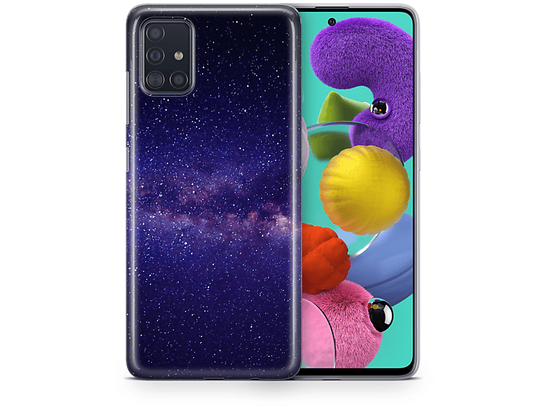 KÖNIG DESIGN Handyhülle, Samsung, Mehrfarbig A42 Galaxy 5G, Backcover