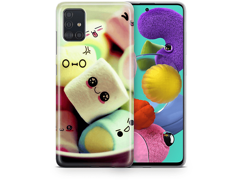A42 Backcover, Samsung, Mehrfarbig KÖNIG Galaxy Handyhülle, 5G, DESIGN