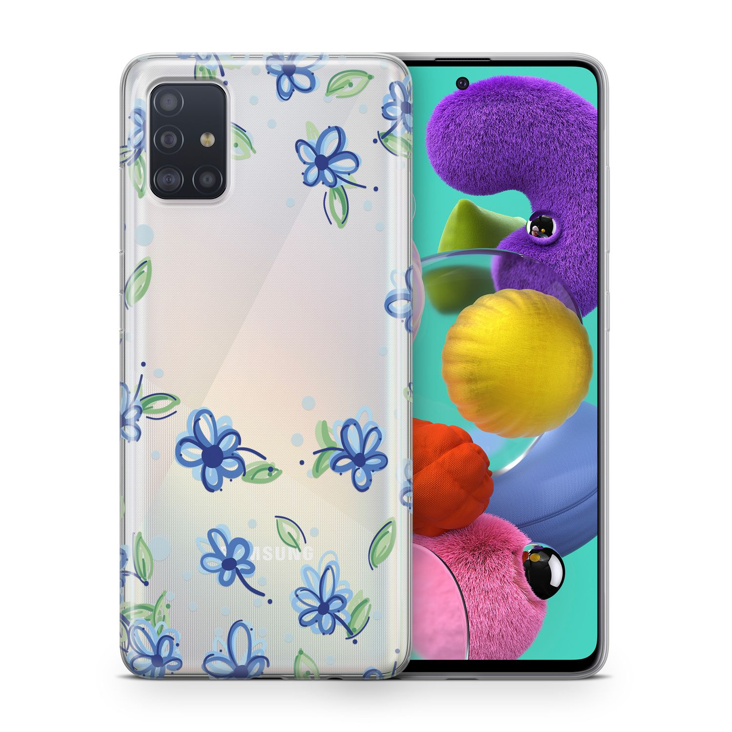 Samsung, Handyhülle, KÖNIG 5G, Backcover, Galaxy Blau DESIGN A42