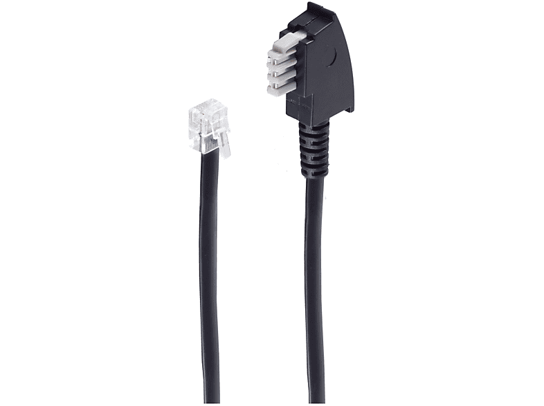 SHIVERPEAKS TAE schwarz TAE für Kabel N-St./Western-St. 6m 6/6 Fax-Geräte ISDN