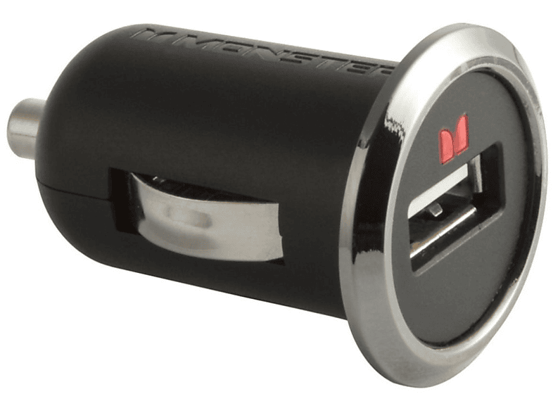 MONSTER iCar Charger USB 600 10 Watt 2,1A Ladegerät, Schwarz