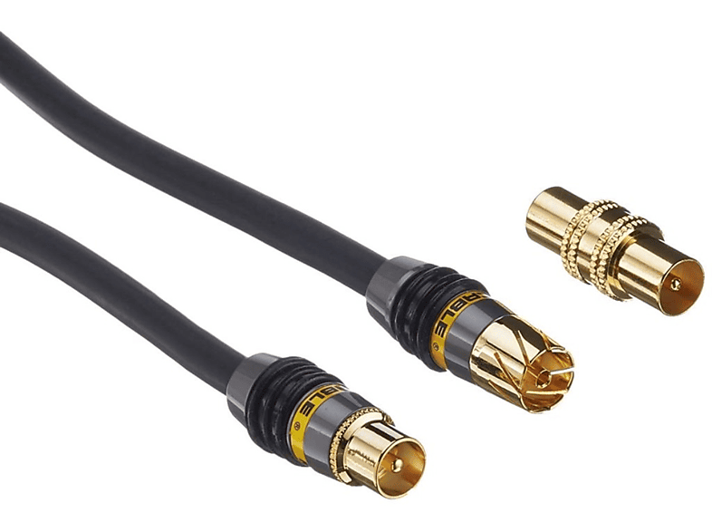 MONSTER CABLE Dual Shielded Antennenkabel, Schwarz