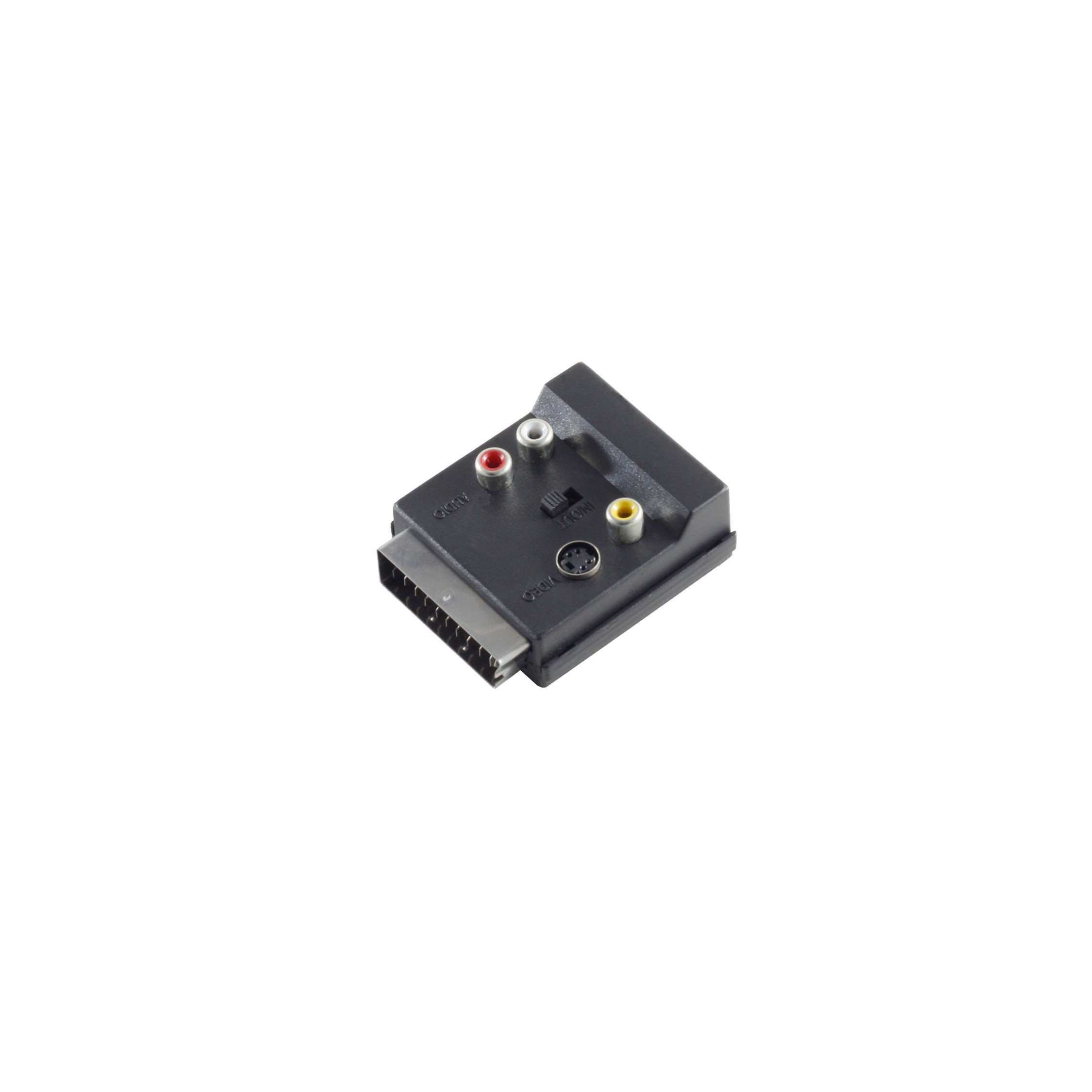SHIVERPEAKS Scartbuchse/3Cinchbuchse/4-pol MINI Buchse Scart Adapter IN/OUT