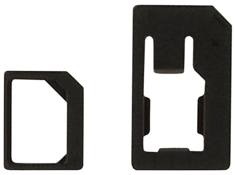 CELLUX to & Mini-SIM Adapter Adapter black to SIM Kit, Schwarz Micro-SIM Kit, Nano-SIM Nano-SIM