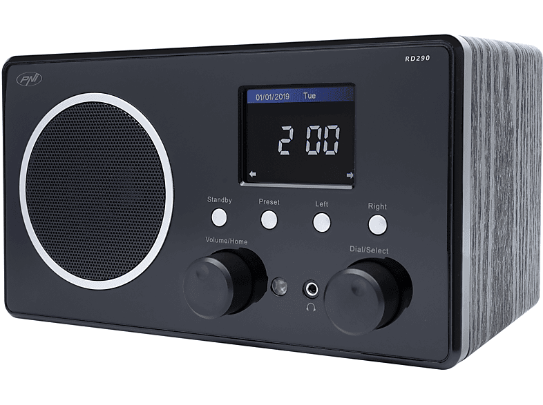 PNI Internetradio DAB RD290 Internetradio, DAB, FM, Internet Radio, Bluetooth, schwarz