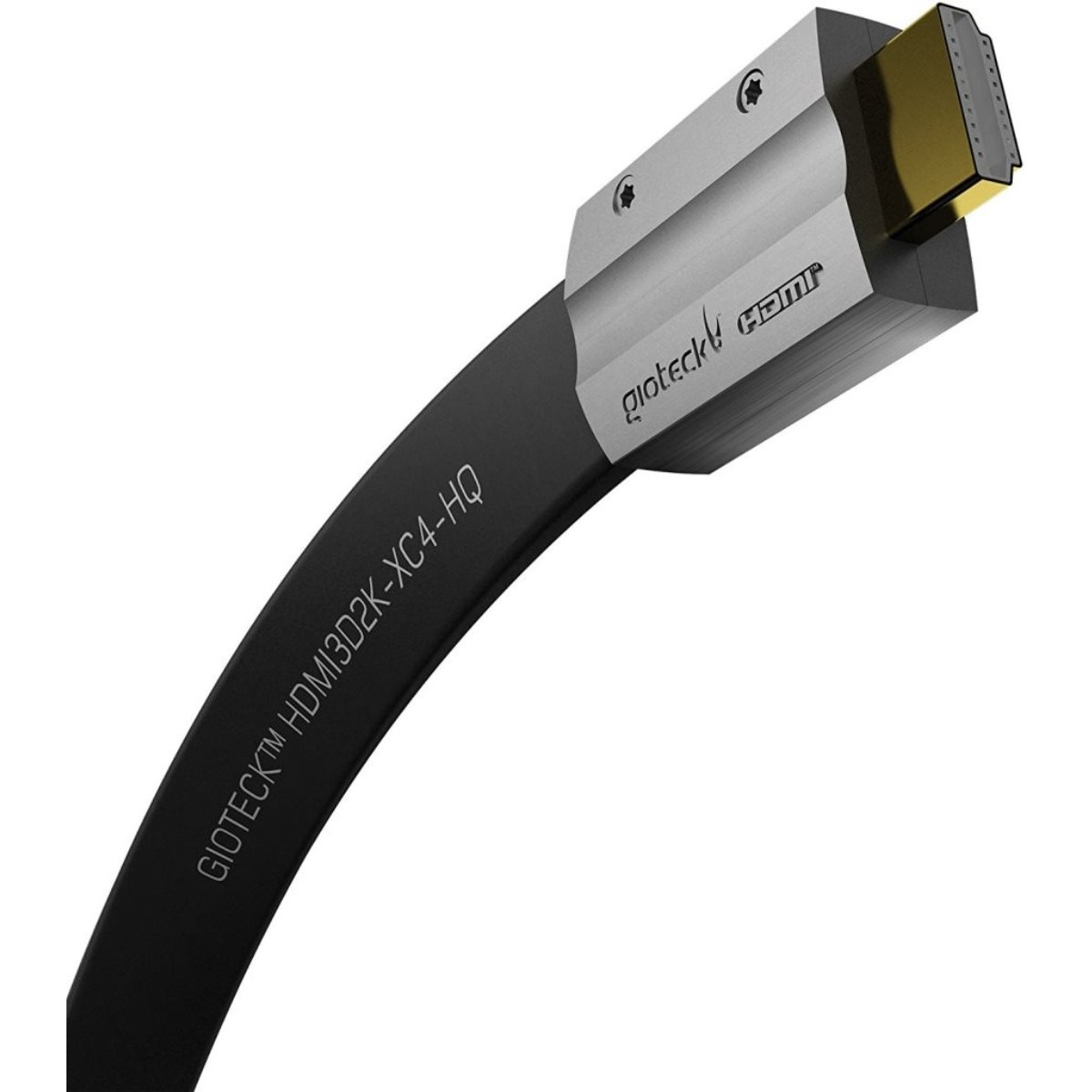 XC4-HQ Kabel, Ethernet 4K HDMI 3D 1,8m Grau HighSpeed HDMI-Kabel GIOTECK
