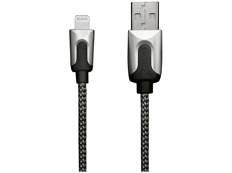 XTREME MAC Lightning Silber 2m Kabel, Lightning Cable Silver
