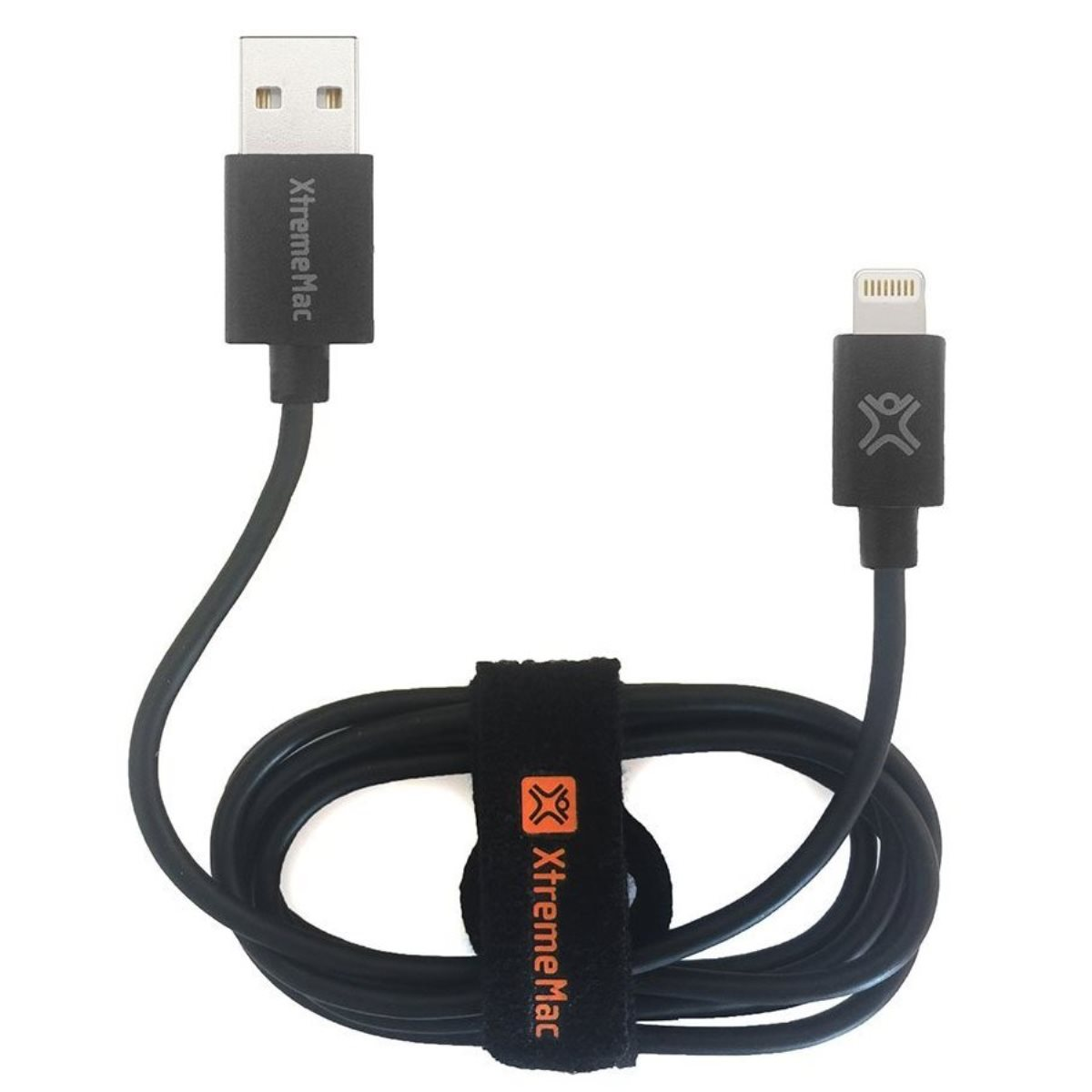 XTREME MAC Home USB Schwarz Lightning LED Kabel, 2x + 4,8A Lightning-Kabel USB-Ladegerät Black InCharge 