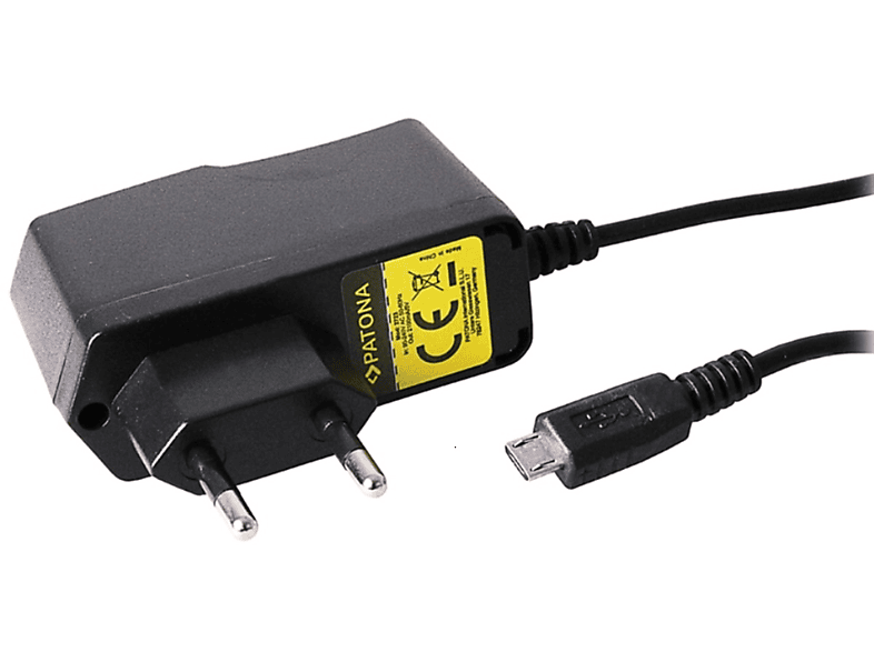 PATONA Reiseladegerät Micro-USB Ladegerät, Schwarz