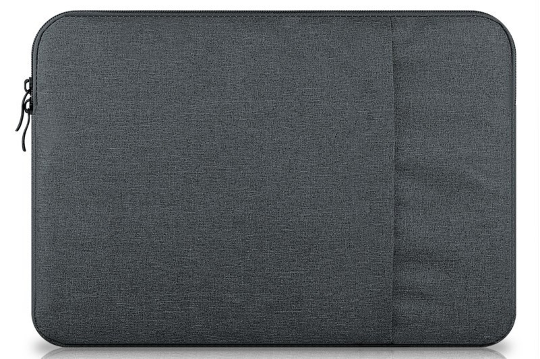 15 HBASICS Tasche Grau Sleeve Dunkel Laptop für Kunstoff, für Zoll Notebooksleeve Laptop Notebook