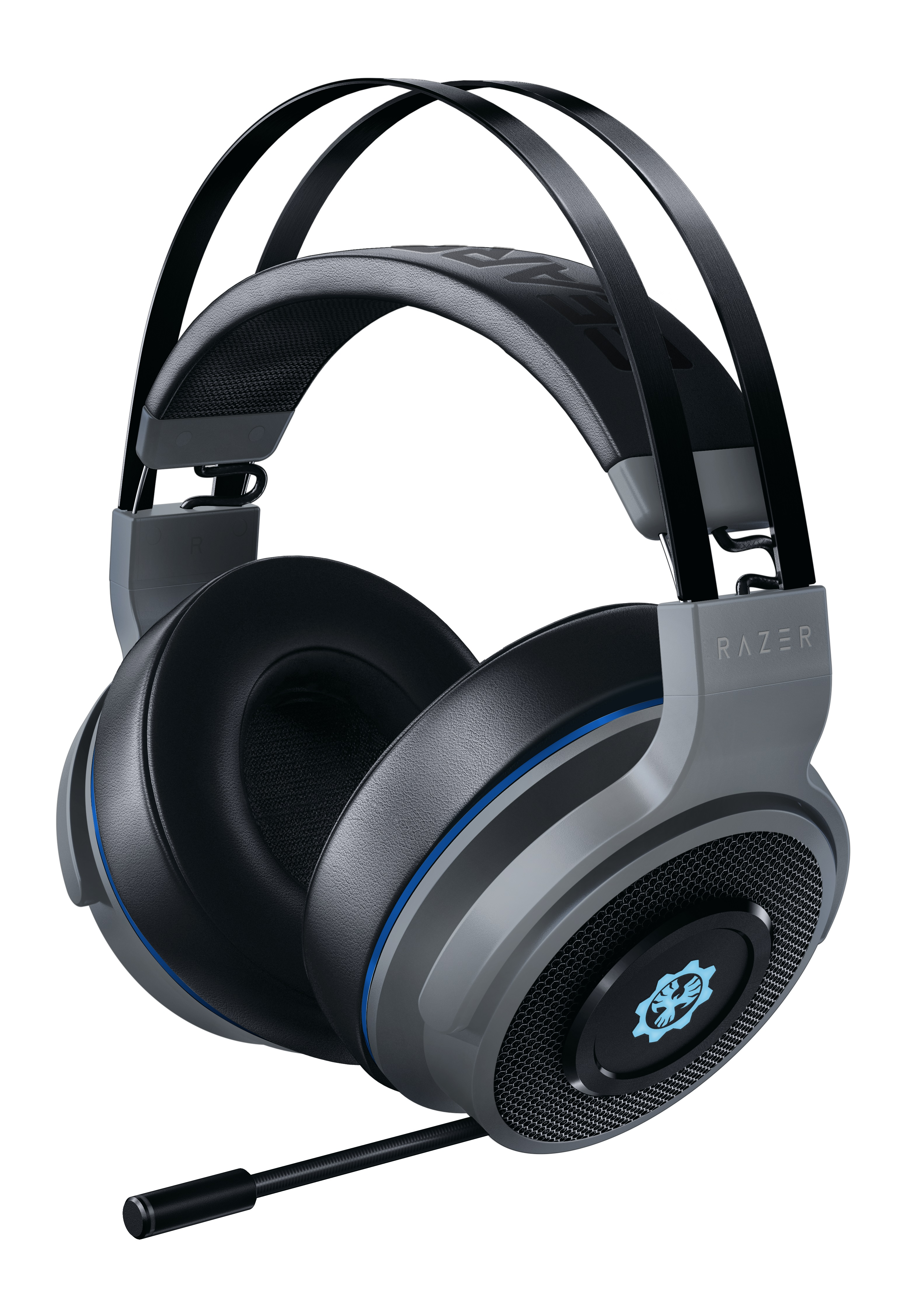 Schwarz, Grau Over-ear Kopfhörer Bluetooth Thresher, RAZER Gaming