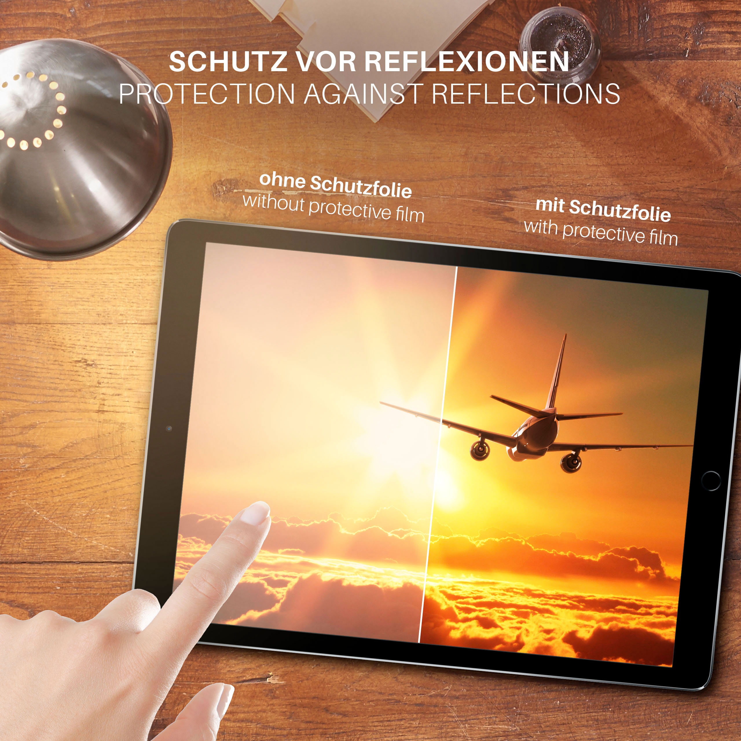 MOEX 3x Schutzfolie, Apple 12.9 iPad (Gen 1/2)) matt Pro Displayschutz(für