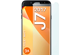 MOEX 3x Schutzfolie, matt Displayschutz(für Samsung Galaxy J7 (2017))